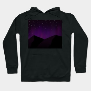 Stars shining over the northern lights Hoodie